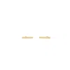 Kris Nations Women's Gold Bar Dash Stud Earrings In Gold