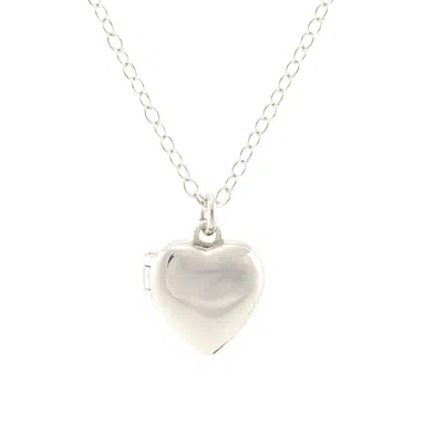 Kris Nations Women's Heart Locket Sterling Silver