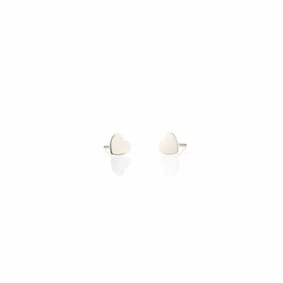 Kris Nations Women's Heart Stud Earrings - Sterling Silver