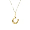 Kris Nations Women's Horseshoe Charm Necklace 18k Gold Vermeil