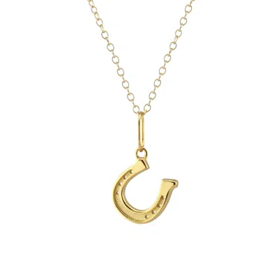 Kris Nations Women's Horseshoe Charm Necklace 18k Gold Vermeil
