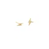 Kris Nations Women's Opal Lightning Bolt Stud Earrings In Gold