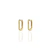 Kris Nations Women's Oval Huggie Hoop Earrings - 18k Gold Vermeil In Gold