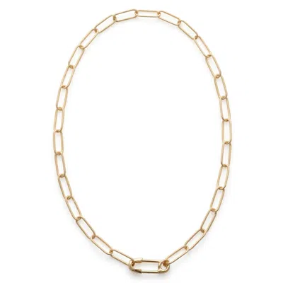 Kris Nations Women's Safety Pin Chain Necklace - Gold