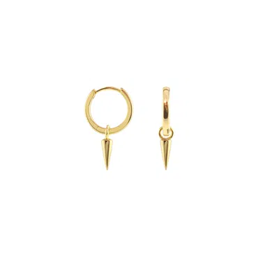 Kris Nations Women's Spike Hoop Earrings - 18k Gold Vermeil
