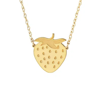 Kris Nations Women's Strawberry Necklace - Gold