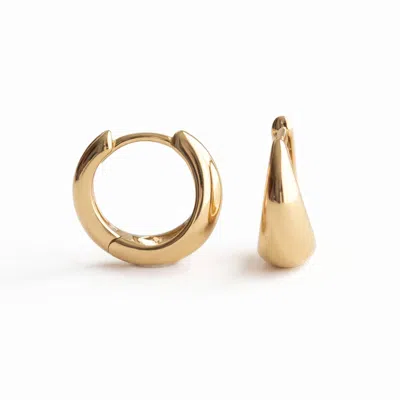 Kris Nations Women's Tapered Huggie Hoop Earring - Gold