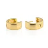 Kris Nations Women's Wide Hinged Huggie Hoop Earrings Gold Vermeil In Gold