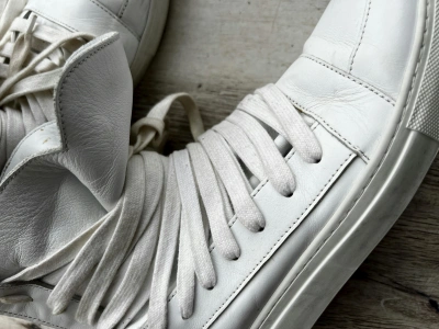 Pre-owned Kris Van Assche - White Multi Lace Sneakers 42.5