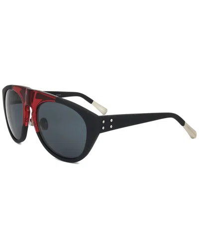 Kris Van Assche By Linda Farrow Gallery Kris Van Assche By Linda Farrow Men's Kva35 56mm Sunglasses In Black