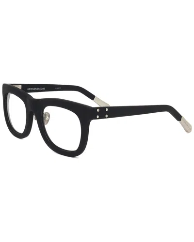 Kris Van Assche By Linda Farrow Gallery Kris Van Assche By Linda Farrow Unisex Kva38 51mm Optical Frames In Black