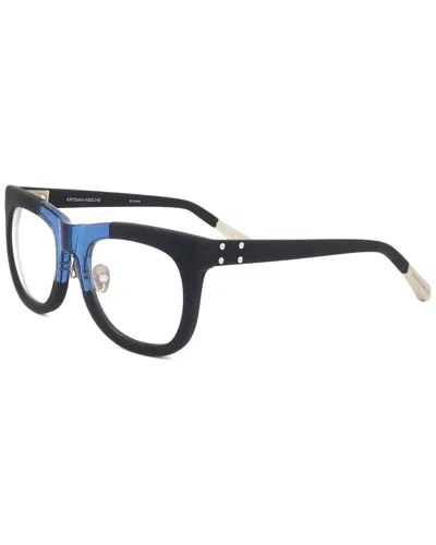 Kris Van Assche By Linda Farrow Gallery Kris Van Assche By Linda Farrow Unisex Kva38 51mm Optical Frames In Black