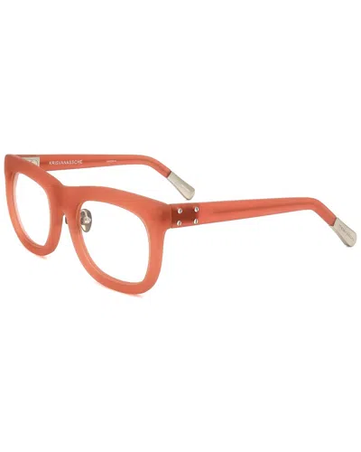 Kris Van Assche By Linda Farrow Gallery Kris Van Assche By Linda Farrow Unisex Kva38 51mm Optical Frames In Orange