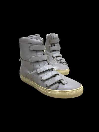 Pre-owned Kris Van Assche Fw2009 Multi Straps Leather Boots Shoes In Grey