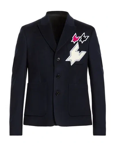 Kris Van Assche Man Blazer Navy Size 34 Wool
