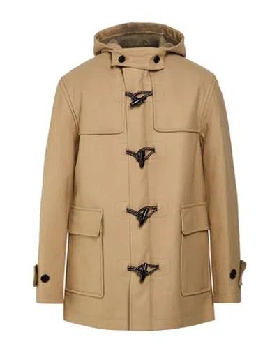 Kris Van Assche Man Coat Sand Size 38 Wool, Cashmere In Beige