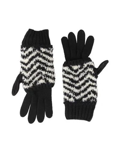 Kris Van Assche Man Gloves Black Size Onesize Merino Wool, Polyamide
