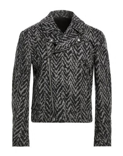Kris Van Assche Man Jacket Black Size 36 Wool, Polyamide