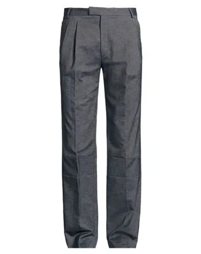 Kris Van Assche Man Pants Blue Size 32 Cotton In Gray