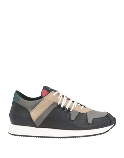 Kris Van Assche Man Sneakers Grey Size 11 Leather