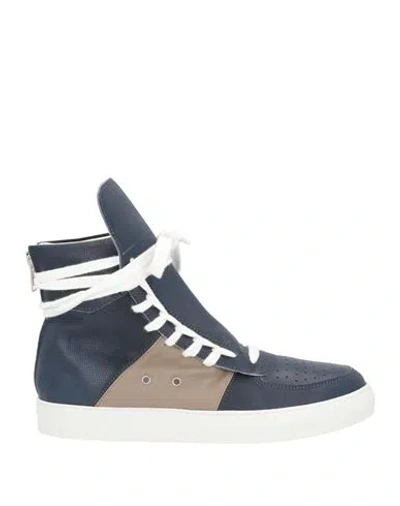Kris Van Assche Man Sneakers Navy Size 9.5 Leather