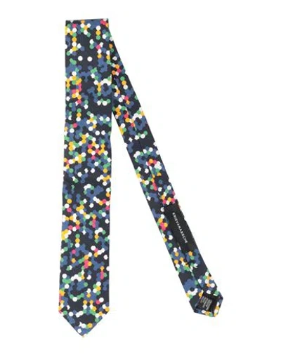 Kris Van Assche Man Ties & Bow Ties Blue Size - Cotton