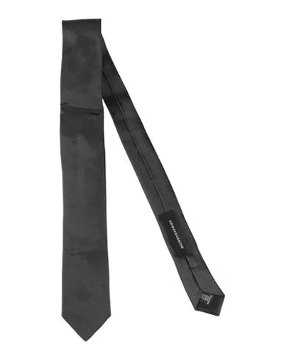 Kris Van Assche Man Ties & Bow Ties Gunmetal Size - Silk