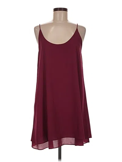 Pre-owned Krisa Casual Dress In Burgundy