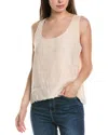 Krisa Fringe Linen Tank