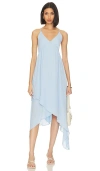 Krisa High Low Cami Dress In Baby Blue
