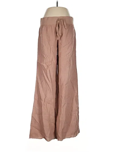 Pre-owned Krisa Linen Pants In Brown