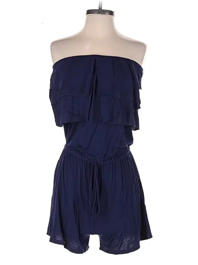 Pre-owned Krisa Romper In Blue