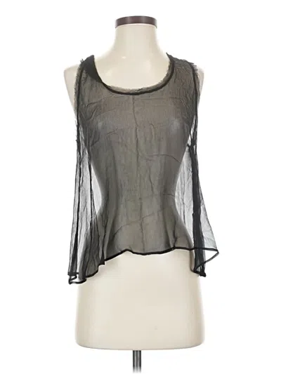 Pre-owned Krisa Sleeveless Blouse In Black