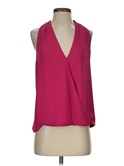 Pre-owned Krisa Sleeveless Blouse In Burgundy