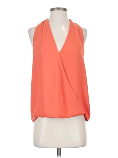 Pre-owned Krisa Sleeveless Blouse In Orange