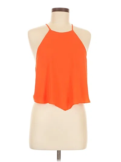 Pre-owned Krisa Sleeveless Blouse In Orange