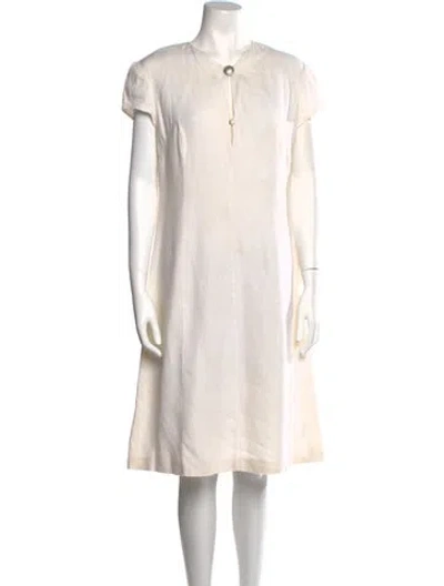 Pre-owned Krisa Vintage Midi Length Dress In Neutral