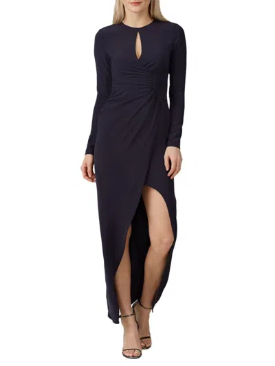 Krisa Women's Twist Front Gown In Black