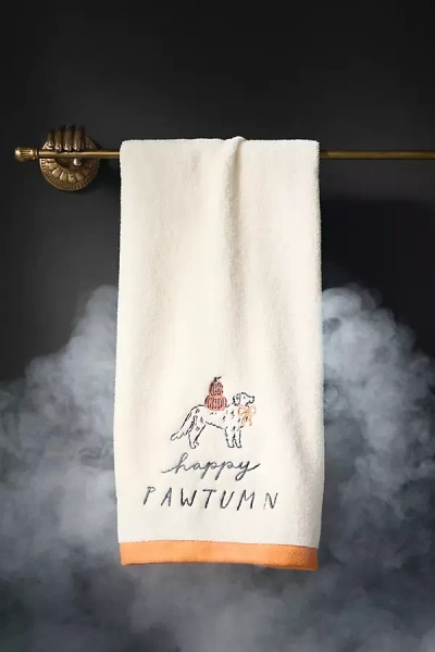 Krissy Mast Happy Pawtumn Cotton Hand Towel
