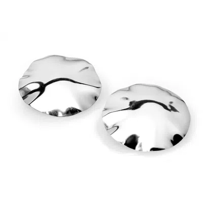 Krista Lehari Jewellery Women's Collision Sterling Silver  Earrings In Metallic