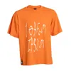 Kristel Kuslapuu Men's Yellow / Orange Orange Lorem Ipsum Tshirt In Yellow/orange