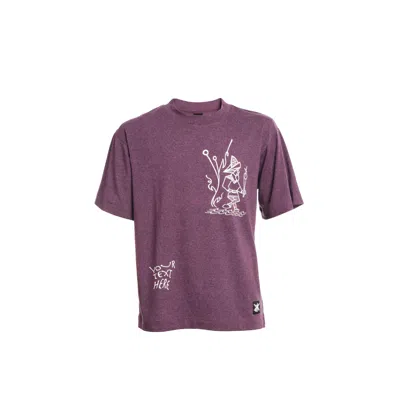 Kristel Kuslapuu Women's Pink / Purple Italian Plum Medieval Old Guy Tshirt In Pink/purple