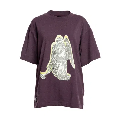 Kristel Kuslapuu Women's Pink / Purple Plum Angelsuck.jpg Tshirt In Pink/purple