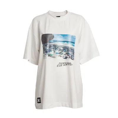 Kristel Kuslapuu Women's White Everyone Is An Artist Tshirt