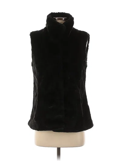 Pre-owned Kristen Blake Faux Fur Vest In Black