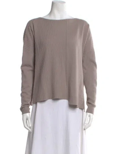Pre-owned Kristensen Du Nord Cashmere Bateau Neckline Sweater In Pink