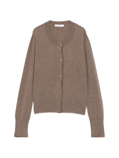 Kristensen Du Nord Cashmere Button-up Cardigan In Brown