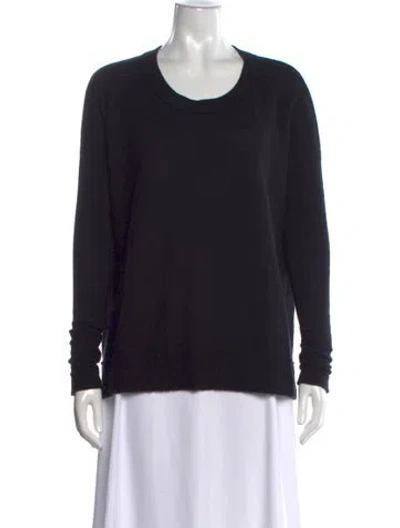 Pre-owned Kristensen Du Nord Cashmere Crew Neck Sweater In Black