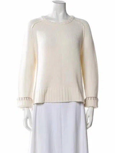 Pre-owned Kristensen Du Nord Cashmere Crew Neck Sweater In Neutral