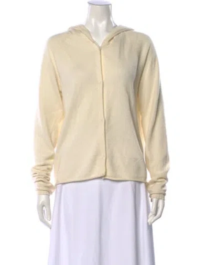 Pre-owned Kristensen Du Nord Cashmere Open Front Sweater In Neutrals